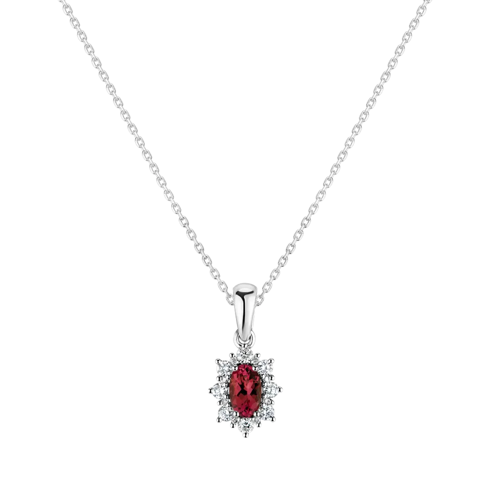 Přívěsok s rubínom a diamantmi Royal Aurora