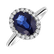 Prsteň s diamantmi a zafírom Princess2