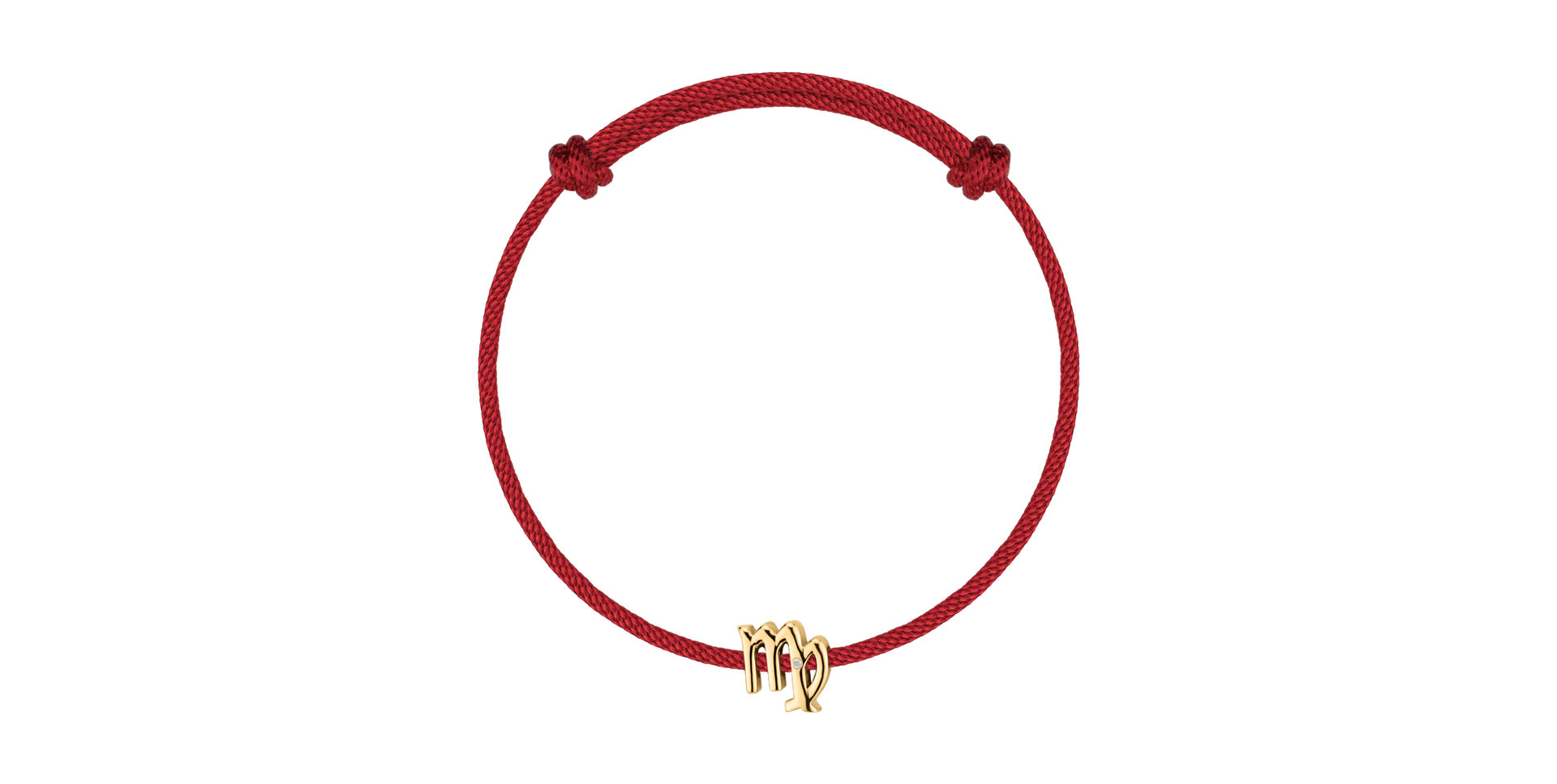 Diamantový náramok so šnúrkou Virgo