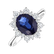 Prsteň s diamantmi a zafírom Princess2