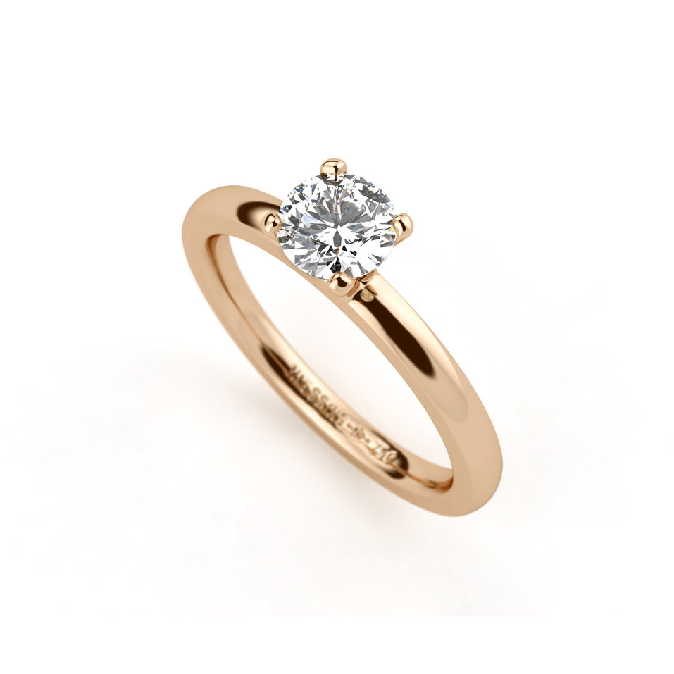 Prsteň s diamantom Amatis 4 prongs