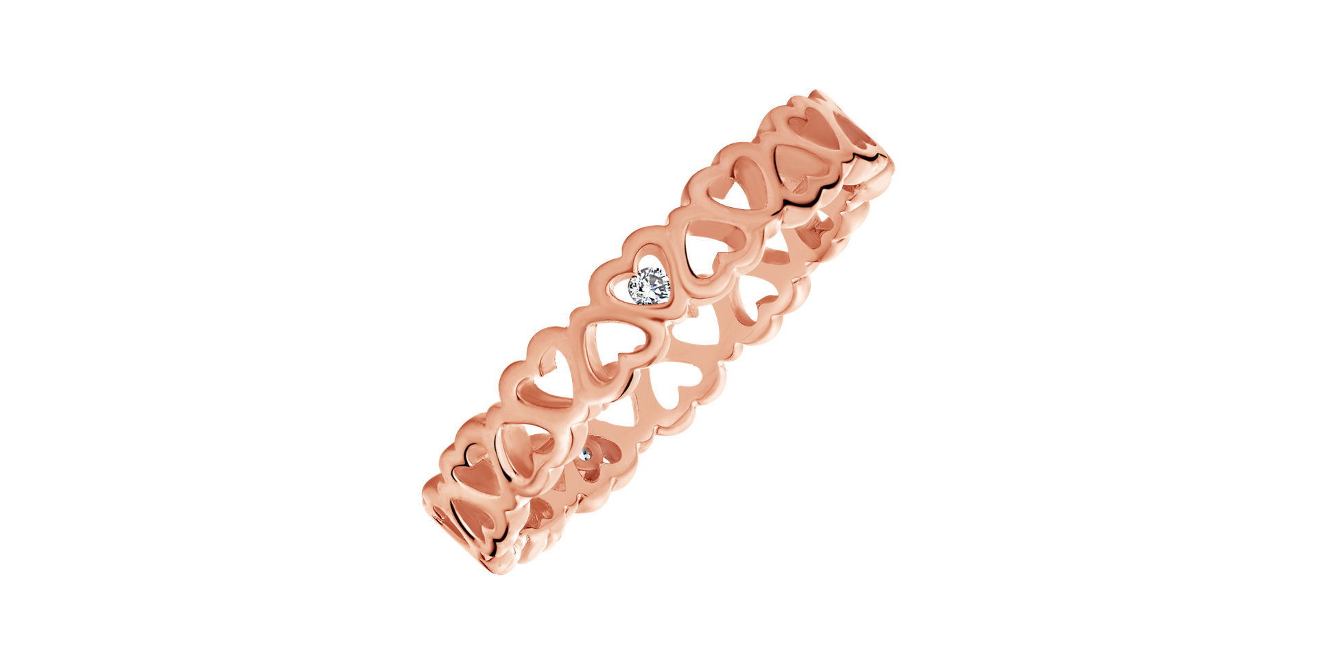 Prsteň s diamantom Love Contour