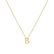 Náhrdelník s diamantom Flat Line B2