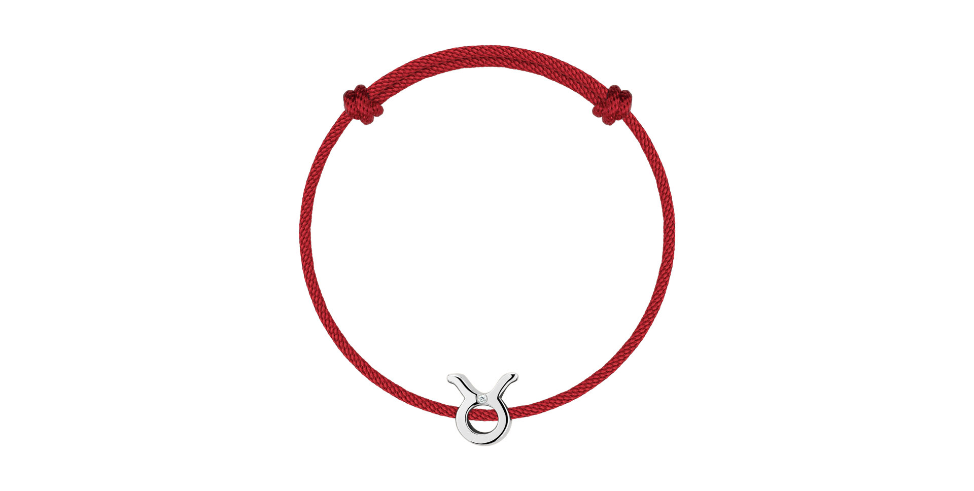 Diamantový náramok so šnúrkou Taurus