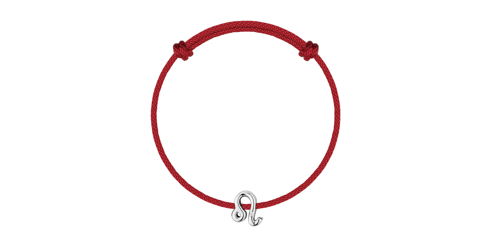 Diamantový náramok so šnúrkou Leo