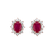 Náušnice s rubínom a diamantmi Mary Magdalene2