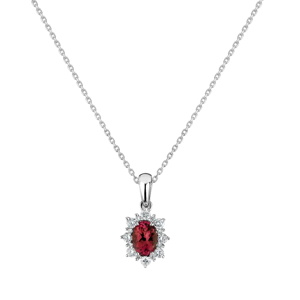 Přívěsok s rubínom a diamantmi Royal Aurora