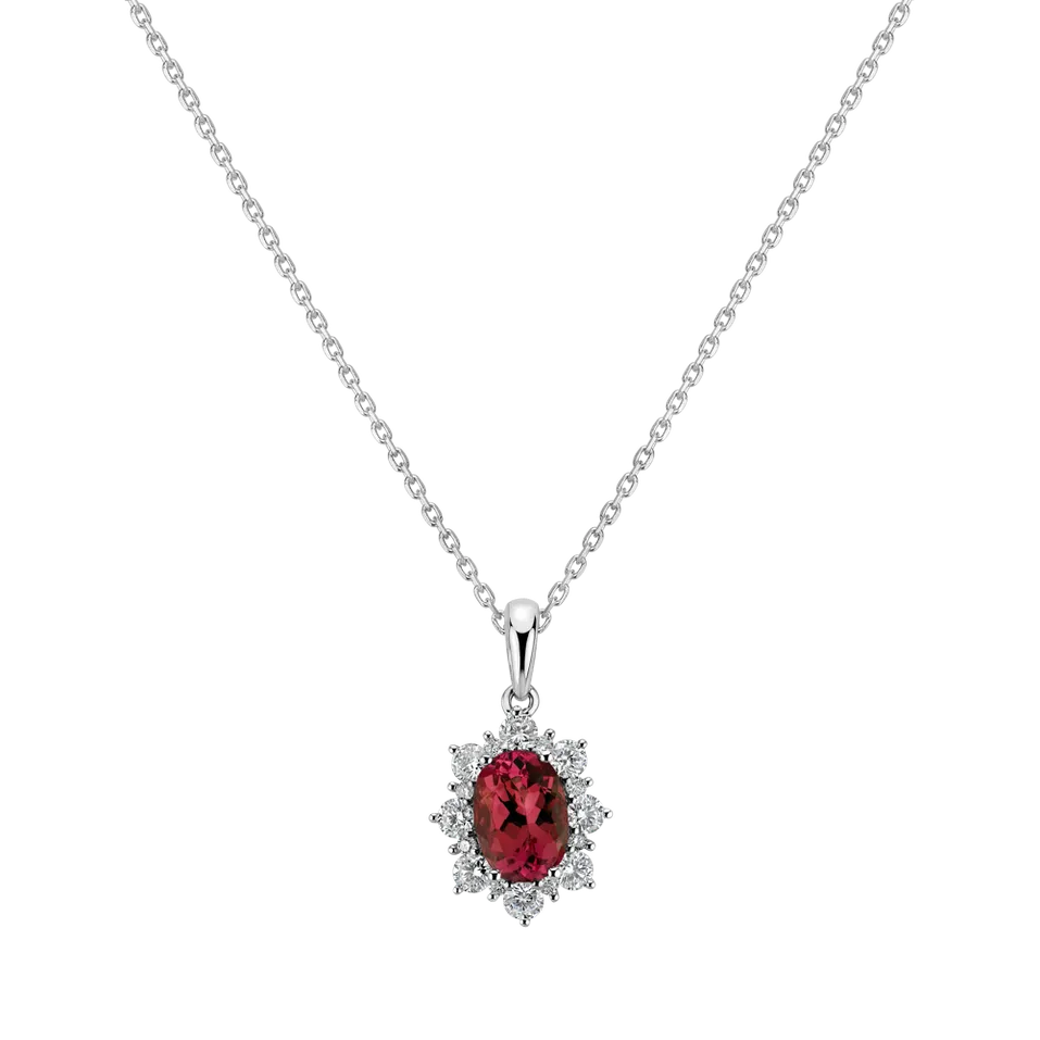 Přívěsok s rubínom a diamantmi Royal Aurora