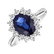 Prsteň s diamantmi a zafírom Princess2