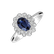 Prsteň s zafírom a diamantmi Fairy Goddess2