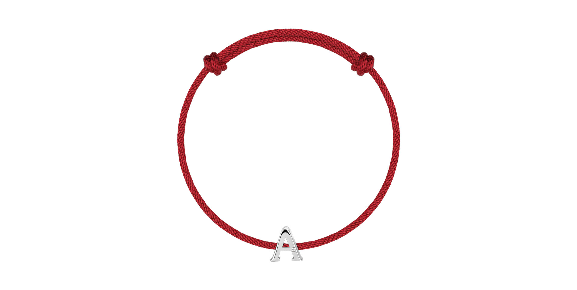 Diamantový náramok so šnúrkou Flat Line A