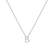 Náhrdelník s diamantom Flat Line B2