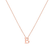 Náhrdelník s diamantom Flat Line B2
