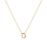 Náhrdelník s diamantom Flat Line D2
