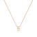 Náhrdelník s diamantom Round Line B2