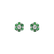 Náušnice s diamantom a smaragdmi Shiny Constellation3