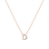Náhrdelník s diamantom Flat Line D2