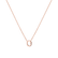 Náhrdelník s diamantom Flat Line O2