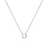 Náhrdelník s diamantom Flat Line O2