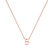 Náhrdelník s diamantom Round Line B2