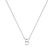 Náhrdelník s diamantom Round Line B2