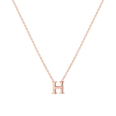 Náhrdelník s diamantom Flat Line H