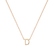 Náhrdelník s diamantom Round Line D2