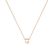 Náhrdelník s diamantom Round Line Q2
