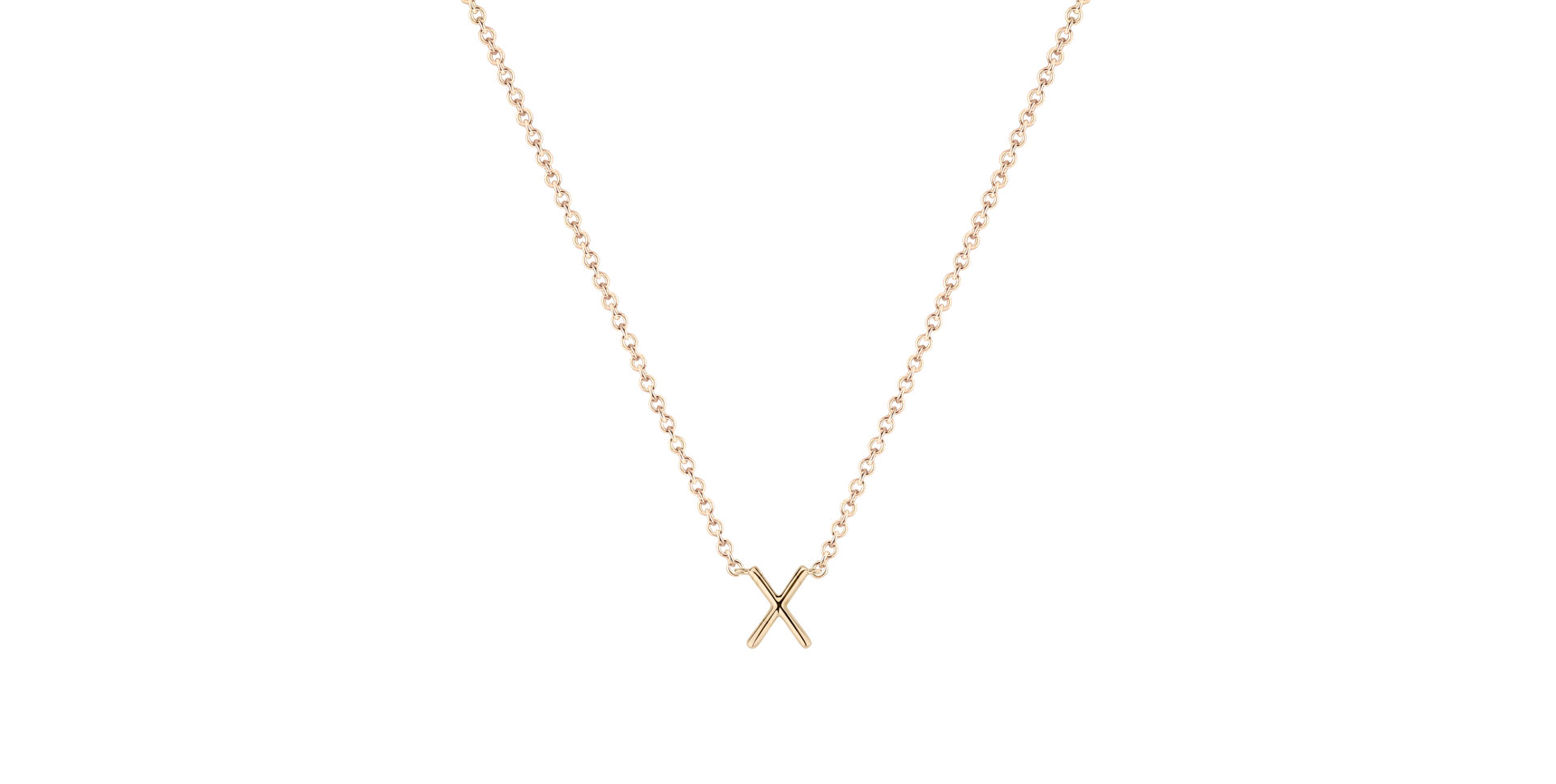 Náhrdelník s diamantom Round Line X