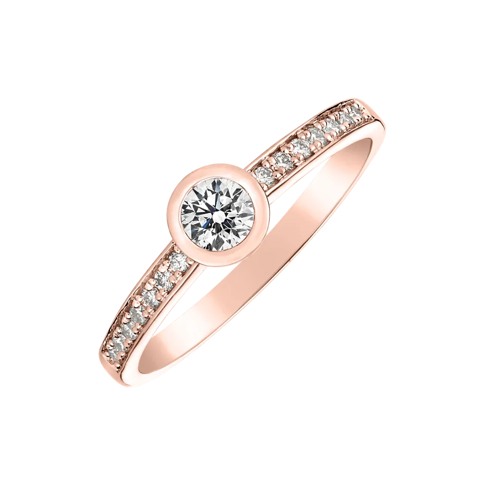 Prsteň s diamantmi Love Forever