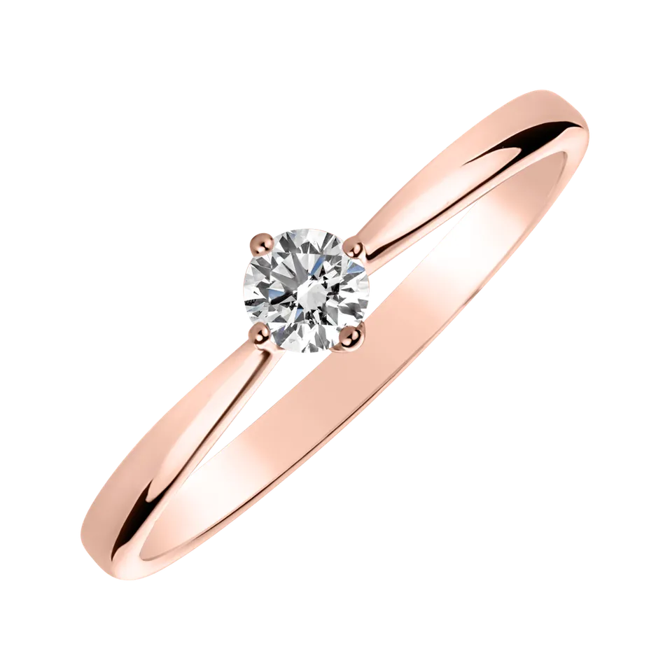 Prsteň s diamantom Made with Love