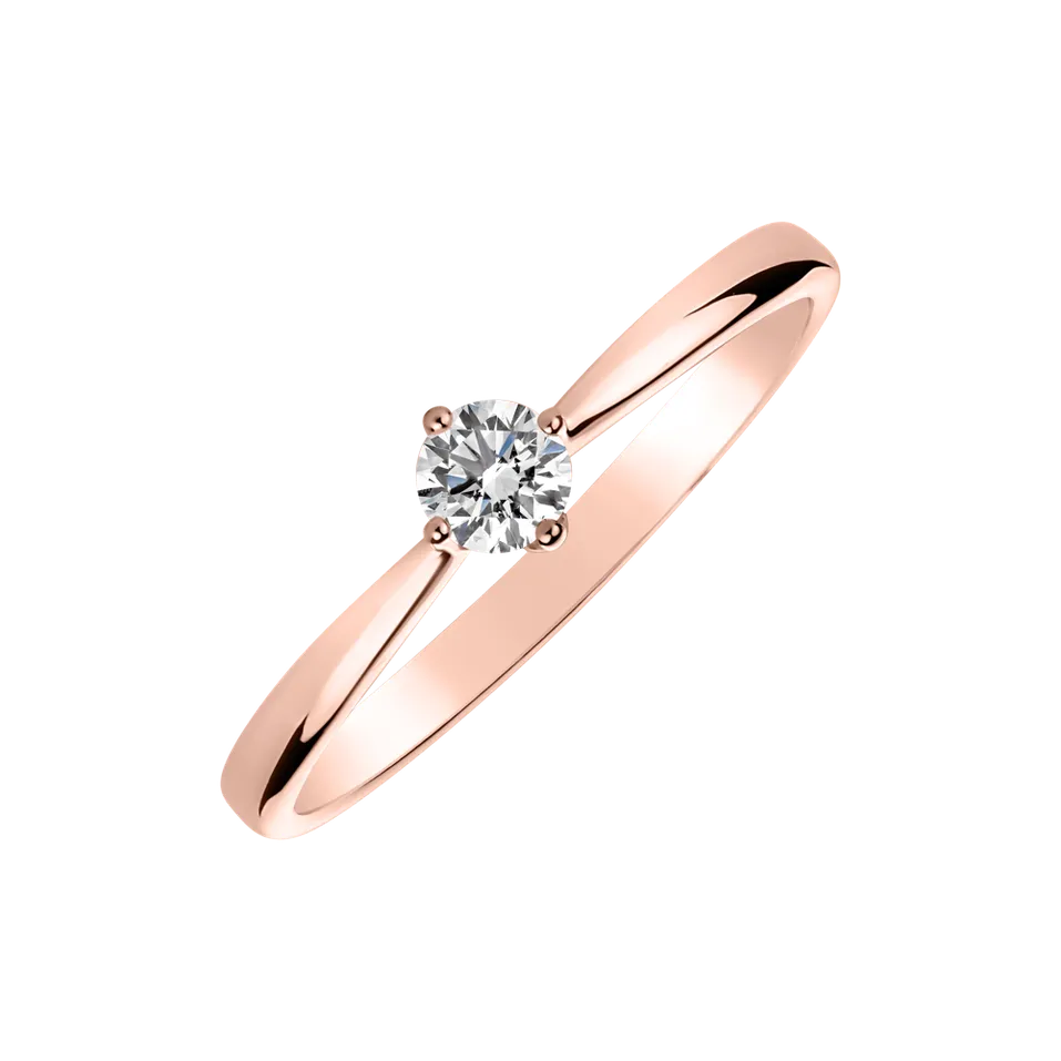 Prsteň s diamantom Love Glow