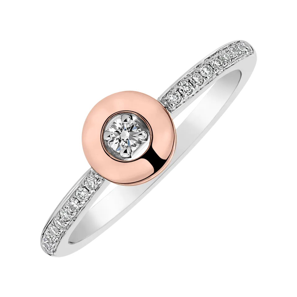 Prsteň s diamantmi Moon Opus
