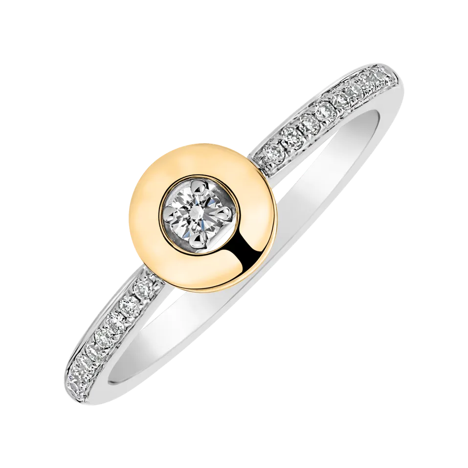 Prsteň s diamantmi Moon Opus