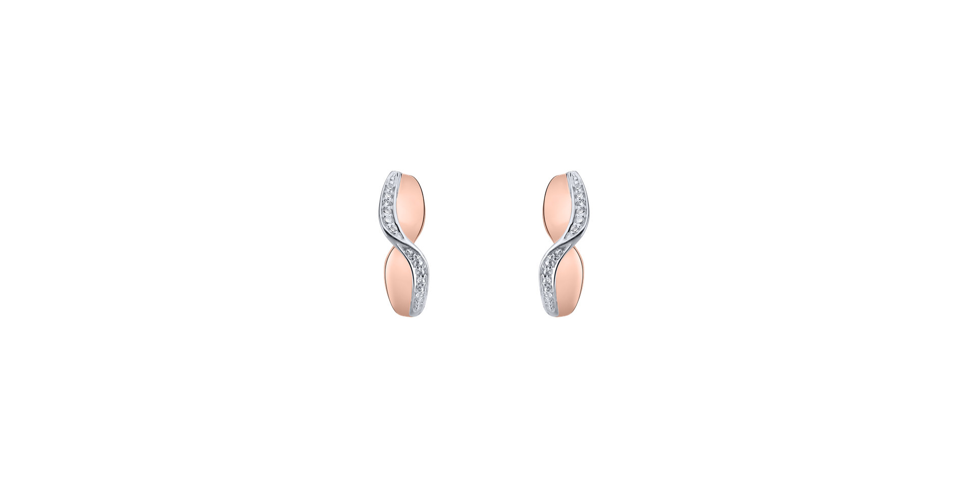 Náušnice s diamantmi Infinite Style
