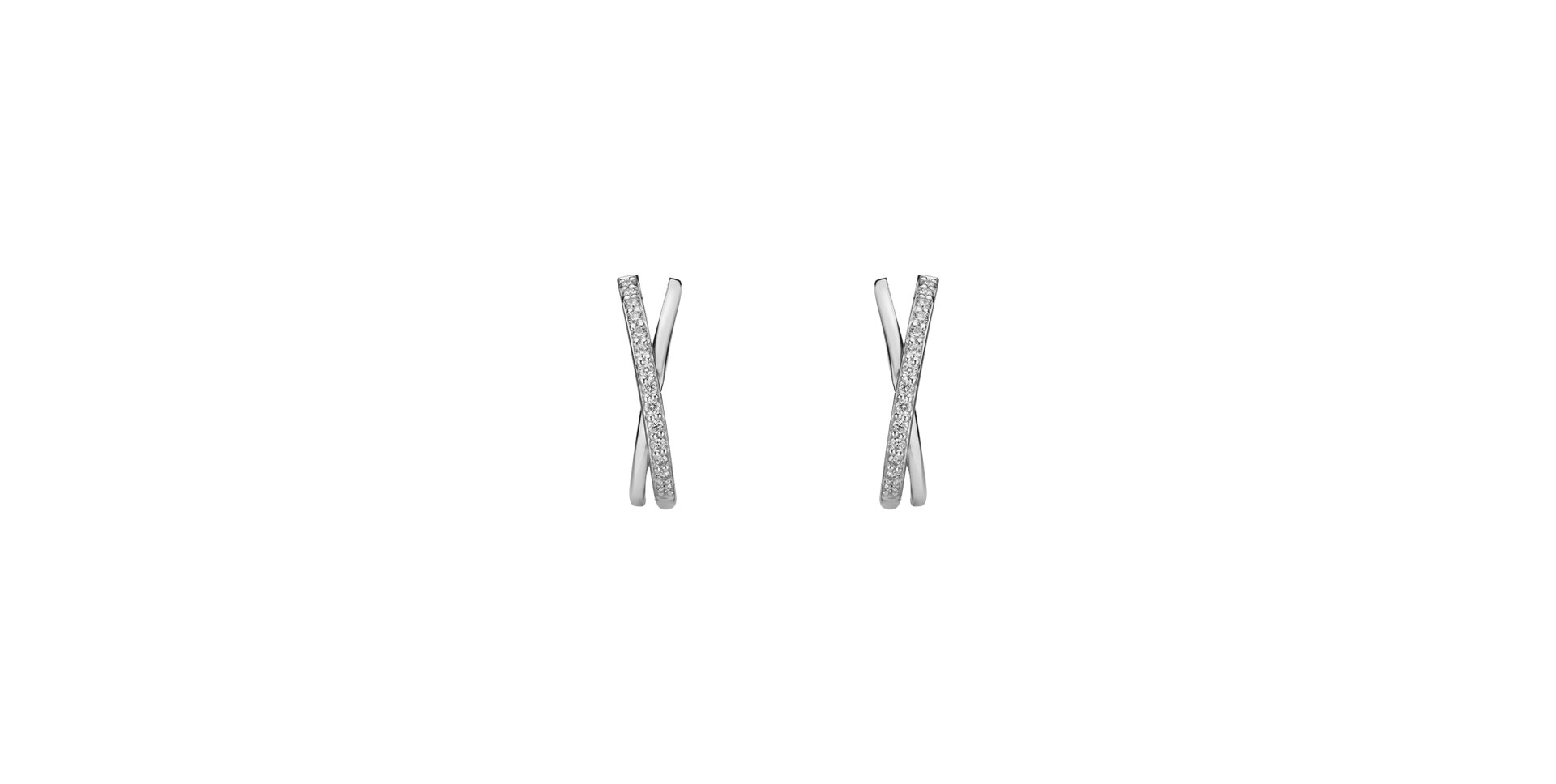 Náušnice s diamantmi Radiant Impulse