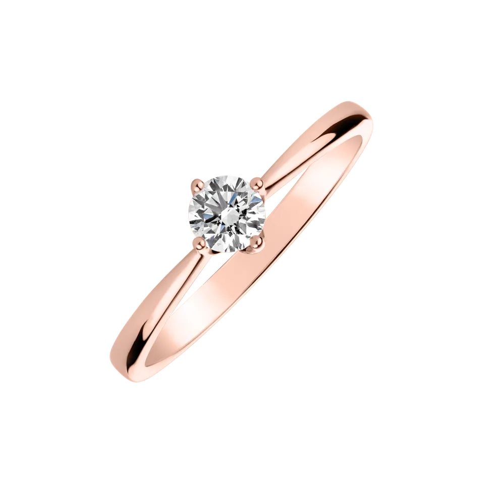 Prsteň s diamantom Love Glow