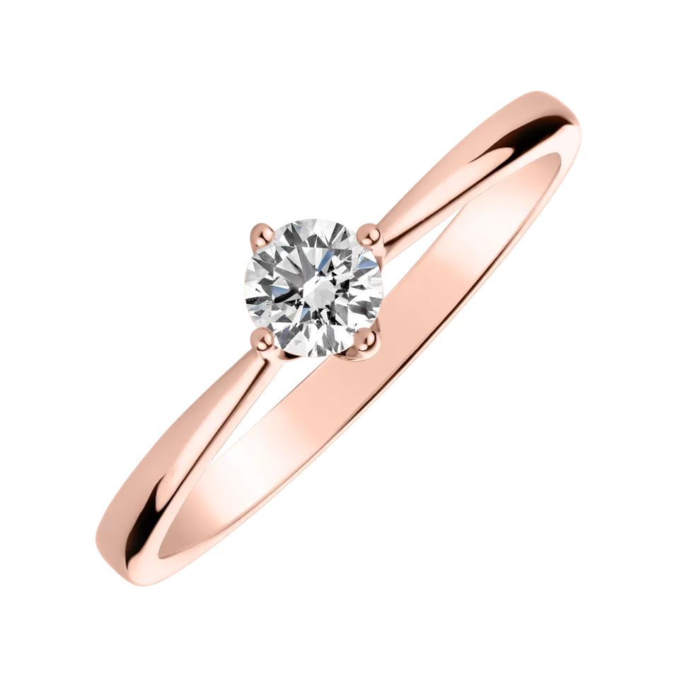 Prsteň s diamantom Made with Love