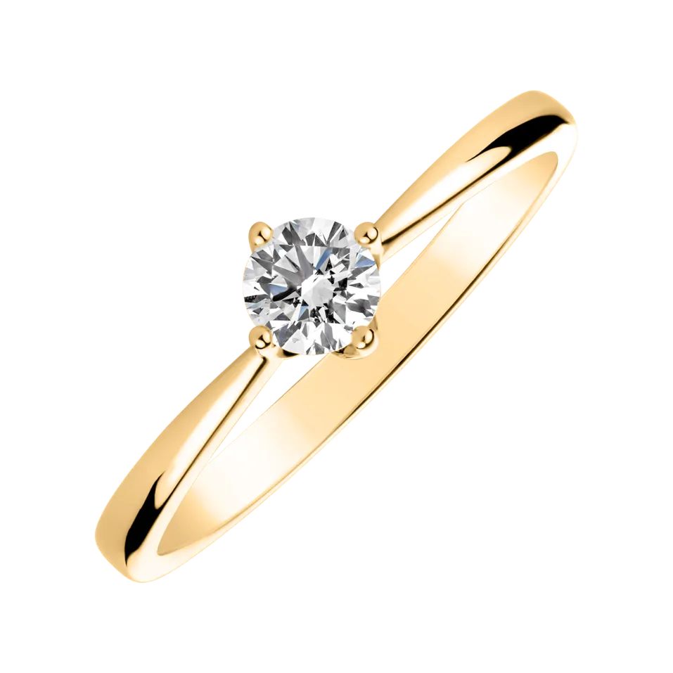 Prsteň s diamantom Made with Love