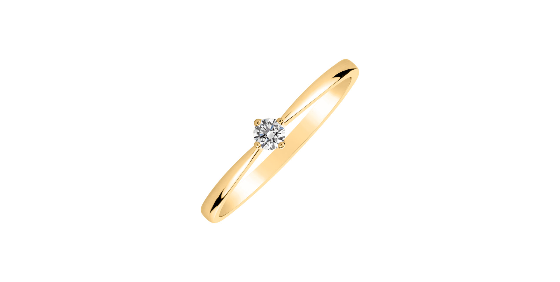 Prsteň s diamantom Love Glow