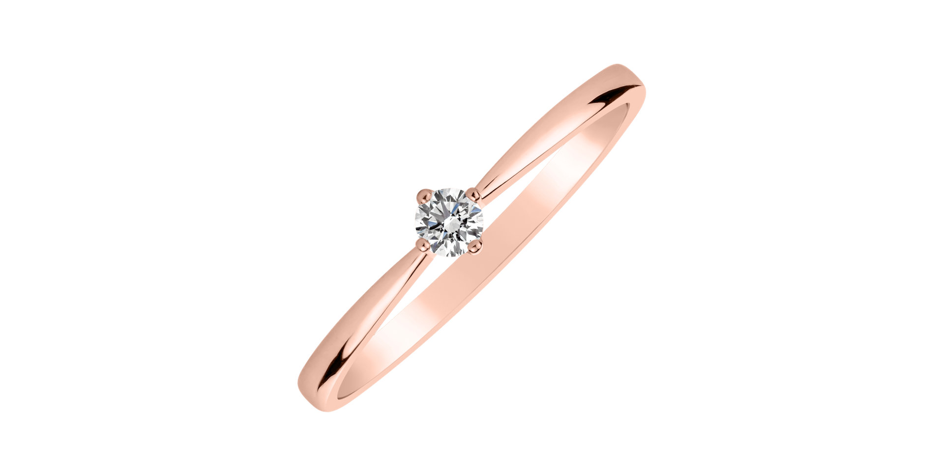 Prsteň s diamantom Made with Love