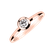 Prsteň s diamantom Classy Dot2