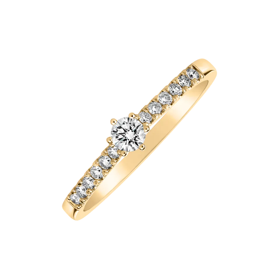 Prsteň s diamantmi Sparkling Love