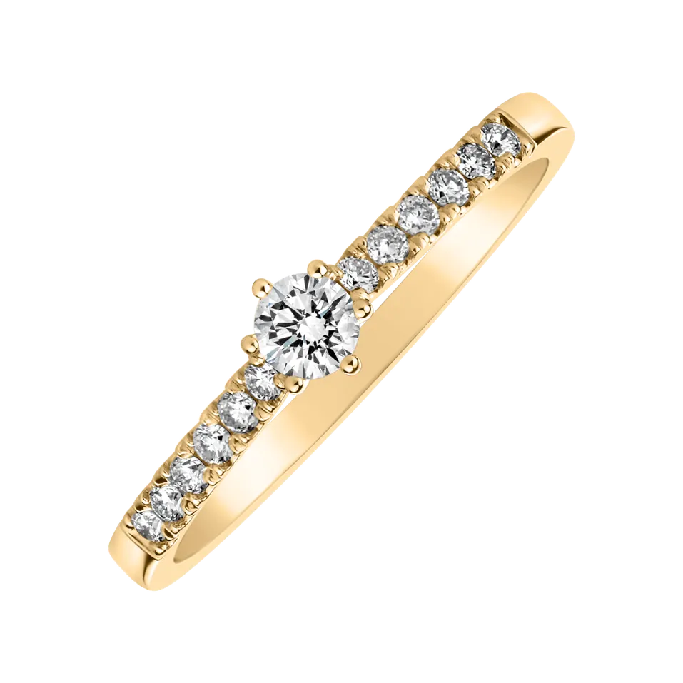 Prsteň s diamantmi Sparkling Love