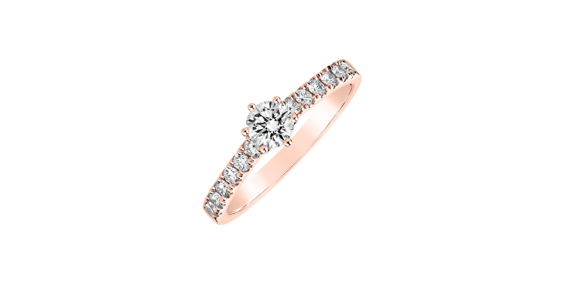 Prsteň s diamantmi Sparkling Love