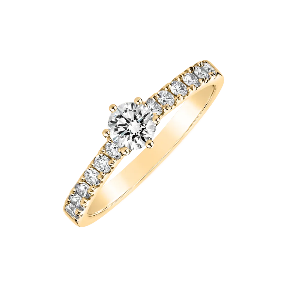 Prsteň s diamantmi Sparkling Love