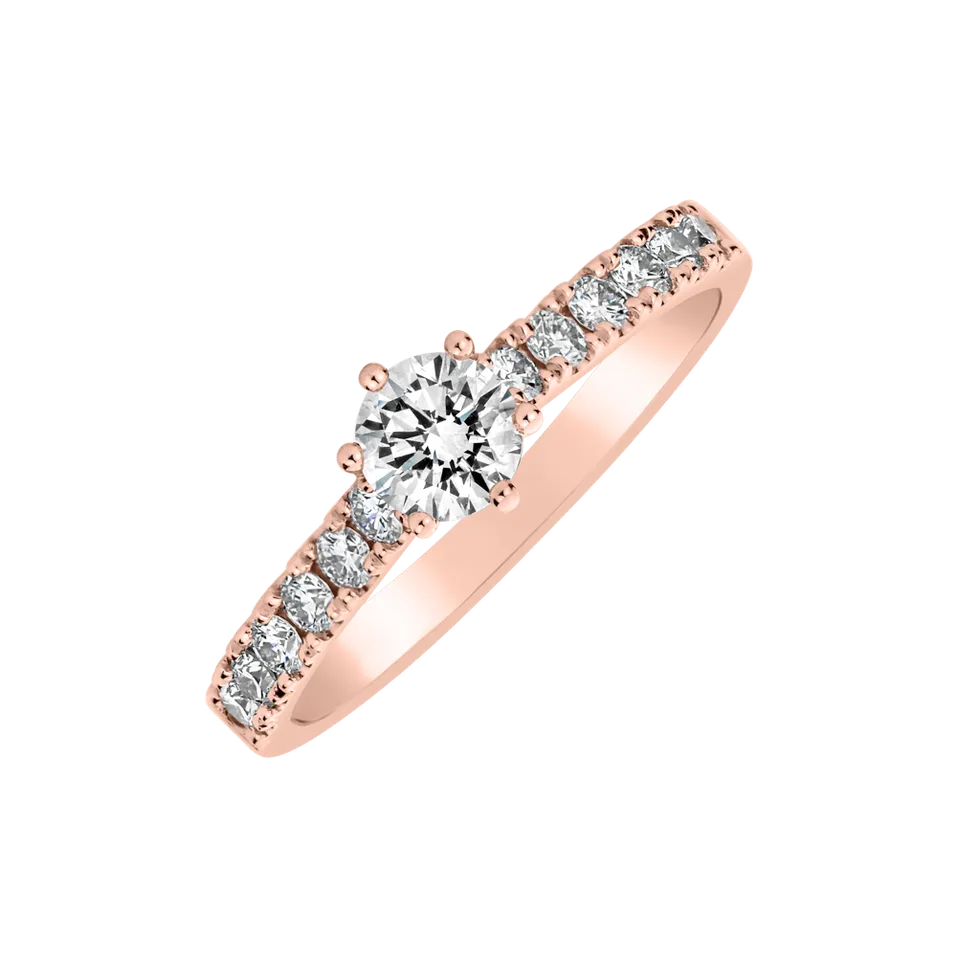 Prsteň s diamantmi Sparkling Love