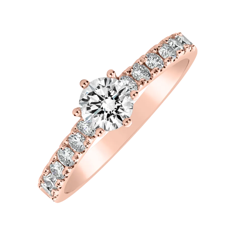 Prsteň s diamantmi Sparkling Love