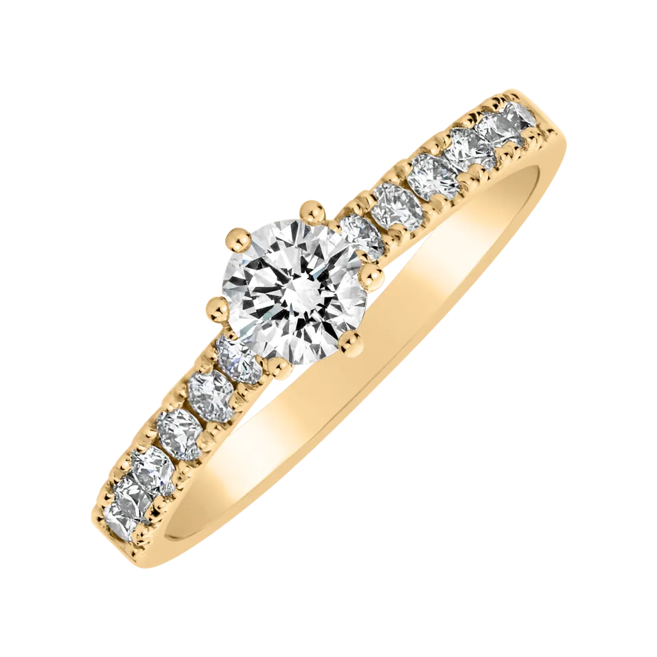Prsteň s diamantmi Sparkling Love