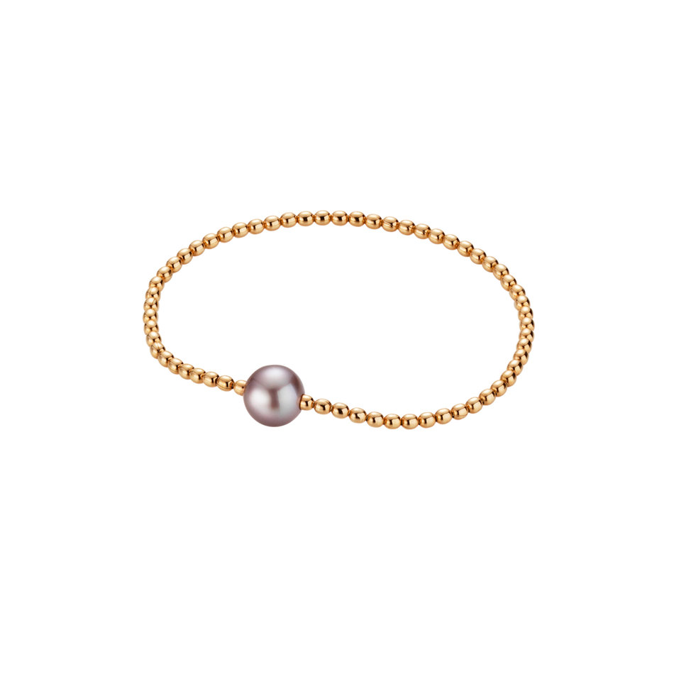 Náramok s morskou multicolor tahitsko perlou Flex Delight